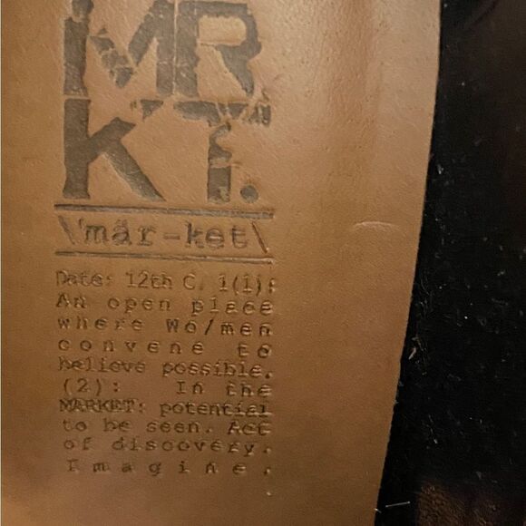 MRKT Women's Size 8.5 Leather Boots Black - Picture 7 of 8